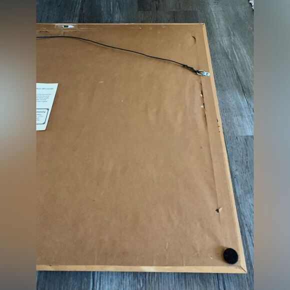 VTG Gustave Wander Painting Reprint Art Frame Victories By The Sea Poster Blue - Picture 13 of 13